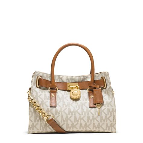 michael kors hamilton traveler vanilla|michael kors hamilton medium.